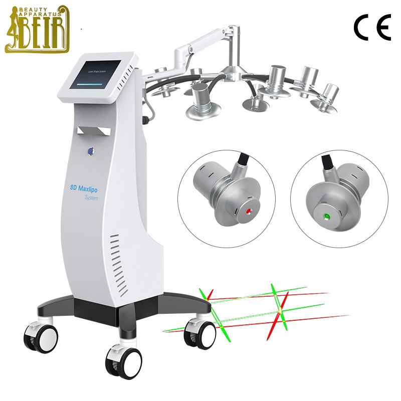 8D Laser Shape Slimming Equipment  532nm and 635nm